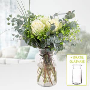 Blumenstrauß Kleines Glück + gratis Glasvase