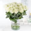 Weiße Premium-Rosen Avalanche (60cm)