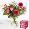 Blumenstrauß Carlotta + Schokowürfel Dankeschön