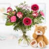 Blumenstrauß Carlotta + Nici Teddy
